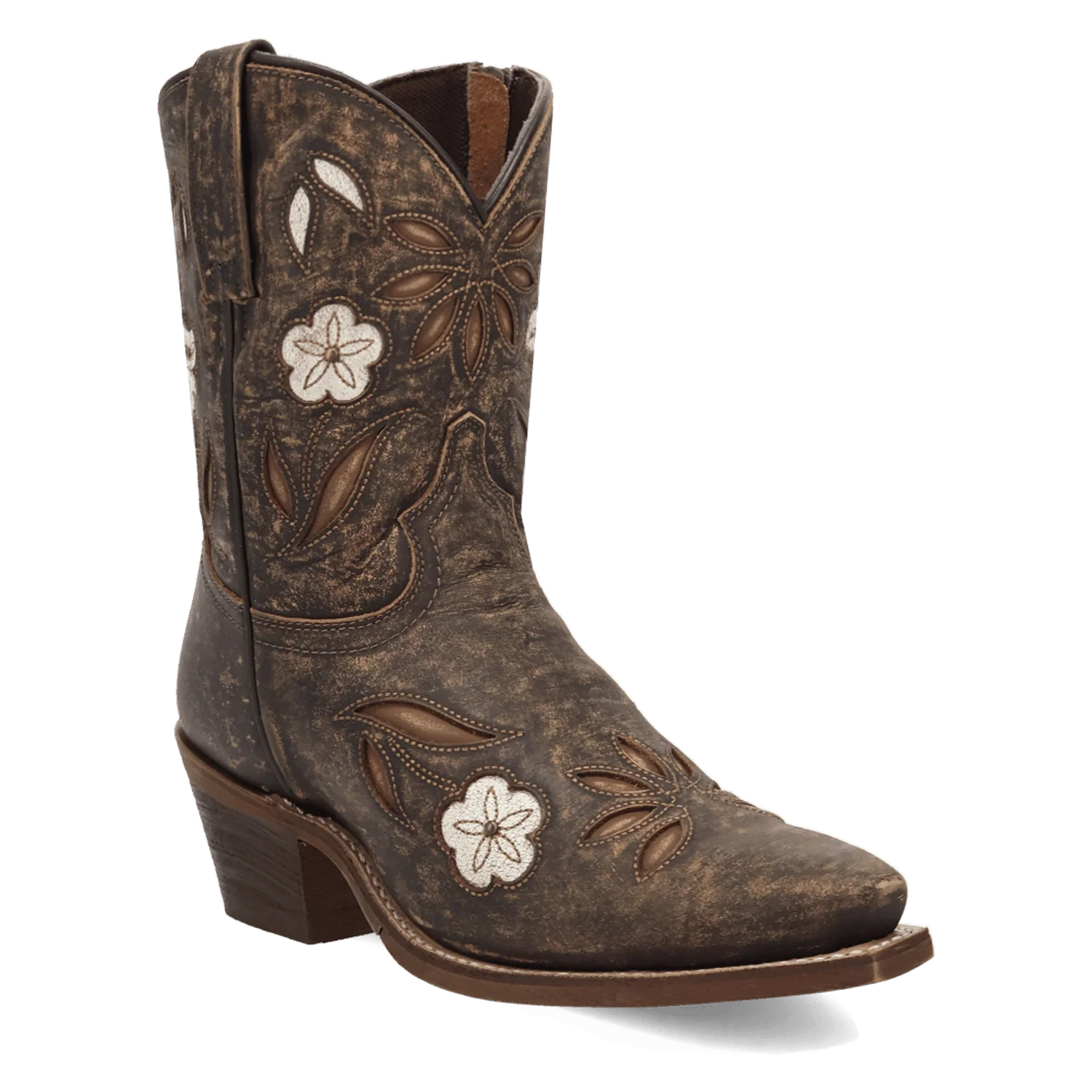 WILD PETAL LEATHER BOOTIE
